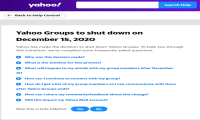 Yahoo Groups将永久关站