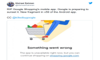 谷歌关闭 iOS和Android上的购物应用Google Shopping