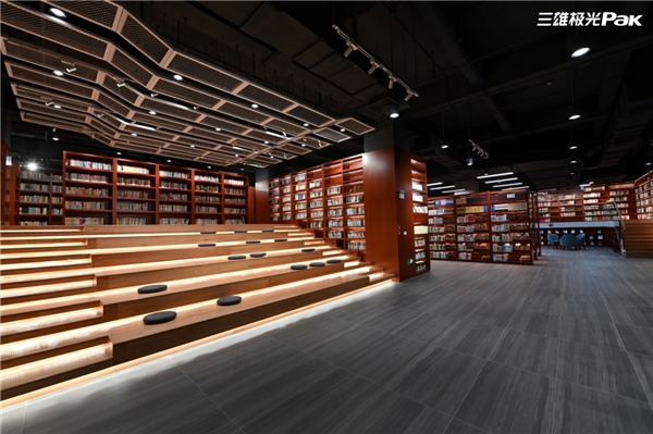 智能照明图书馆三雄极光专治各种不爱阅读