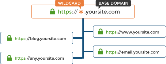 便宜的通配符SSL证书用于无限子域名和服务器