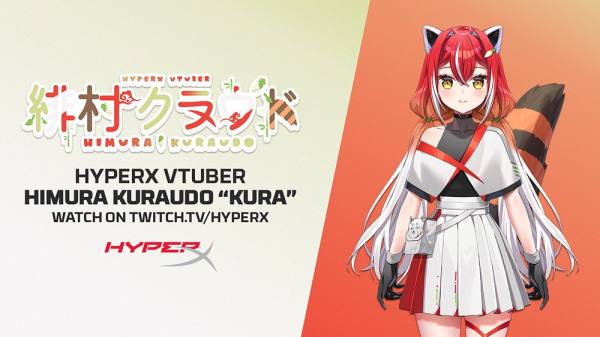 HyperX推出首个虚拟主播形象Himura Kuraudo