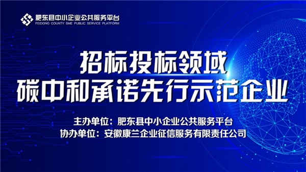 助力双碳：肥东县中小企业公共服务平台举办域碳中和先行示范企业线上培训