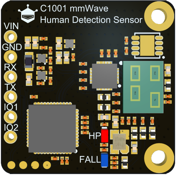 DFRobot C1001毫米波人体检测传感器：跌倒检测、睡眠监测更准确 - 