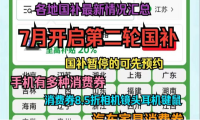 国补结束了？国补政策恢复第二阶段7月开启继续，2025年国家补贴截止时间12月31日结束