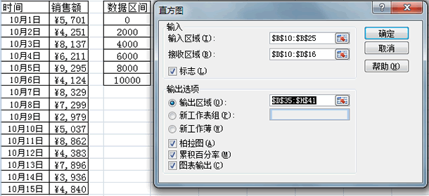 直方图设置